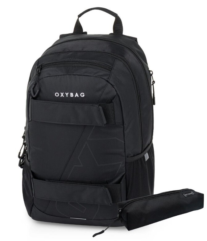 Študentský batoh + etue OXY Sport Black