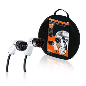 Nabíjací kábel pre elektromobily - 16A / 1 fáza / Typ2->2 OSRAM BATTERYcharge 7PIN 1PHASE 16A Type 2