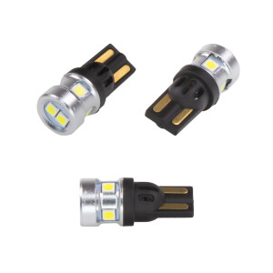 LED autožiarovky T10 / W5W - biele 6x 3030SMD  CANBUS (2ks)