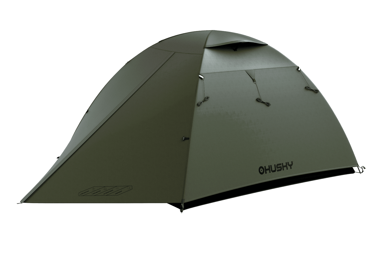 Husky Ľahký turistický stan pre 3 osoby Beast 3 dark green Veľkosť: OneSize