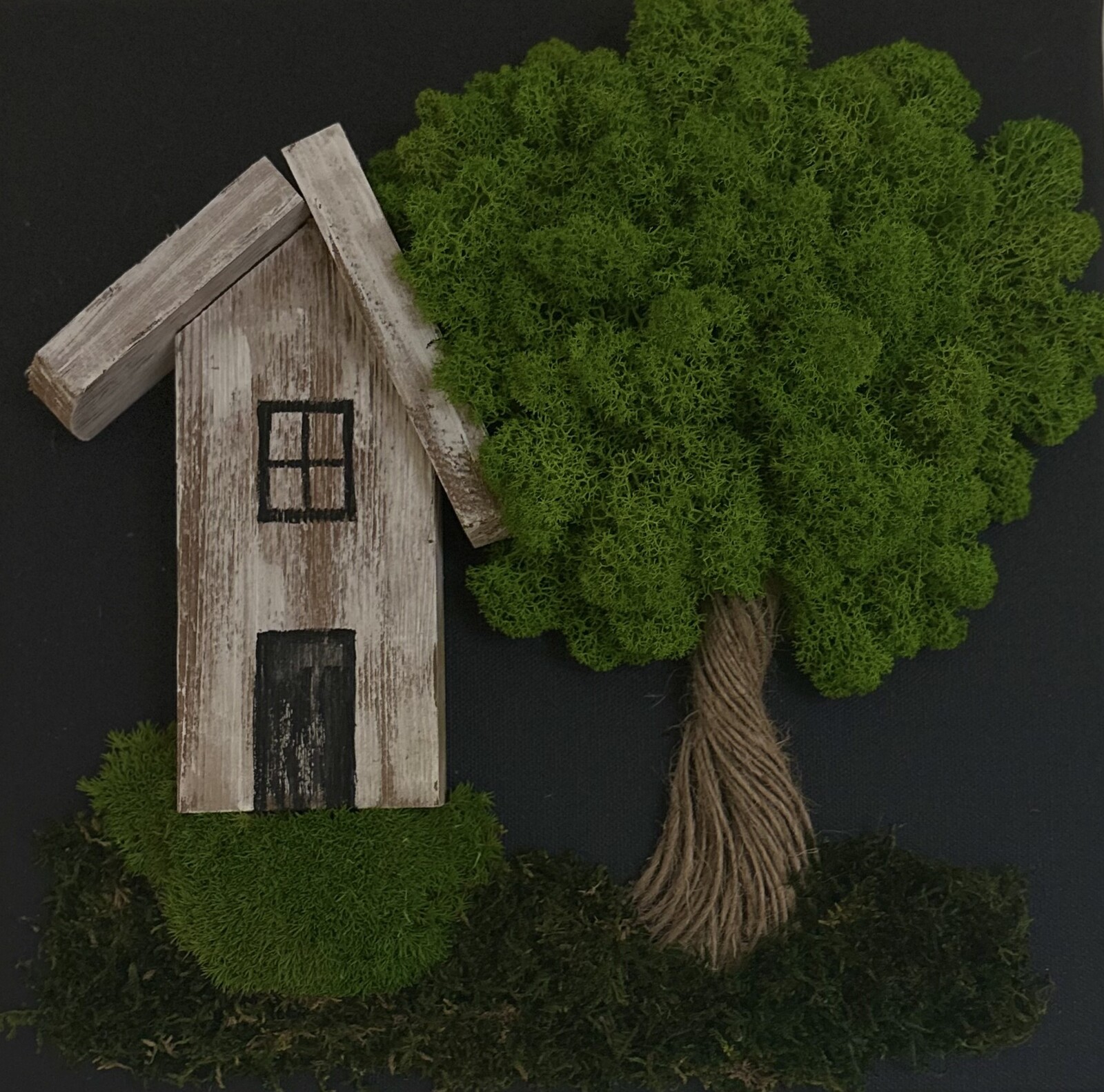 Machový obraz Domček