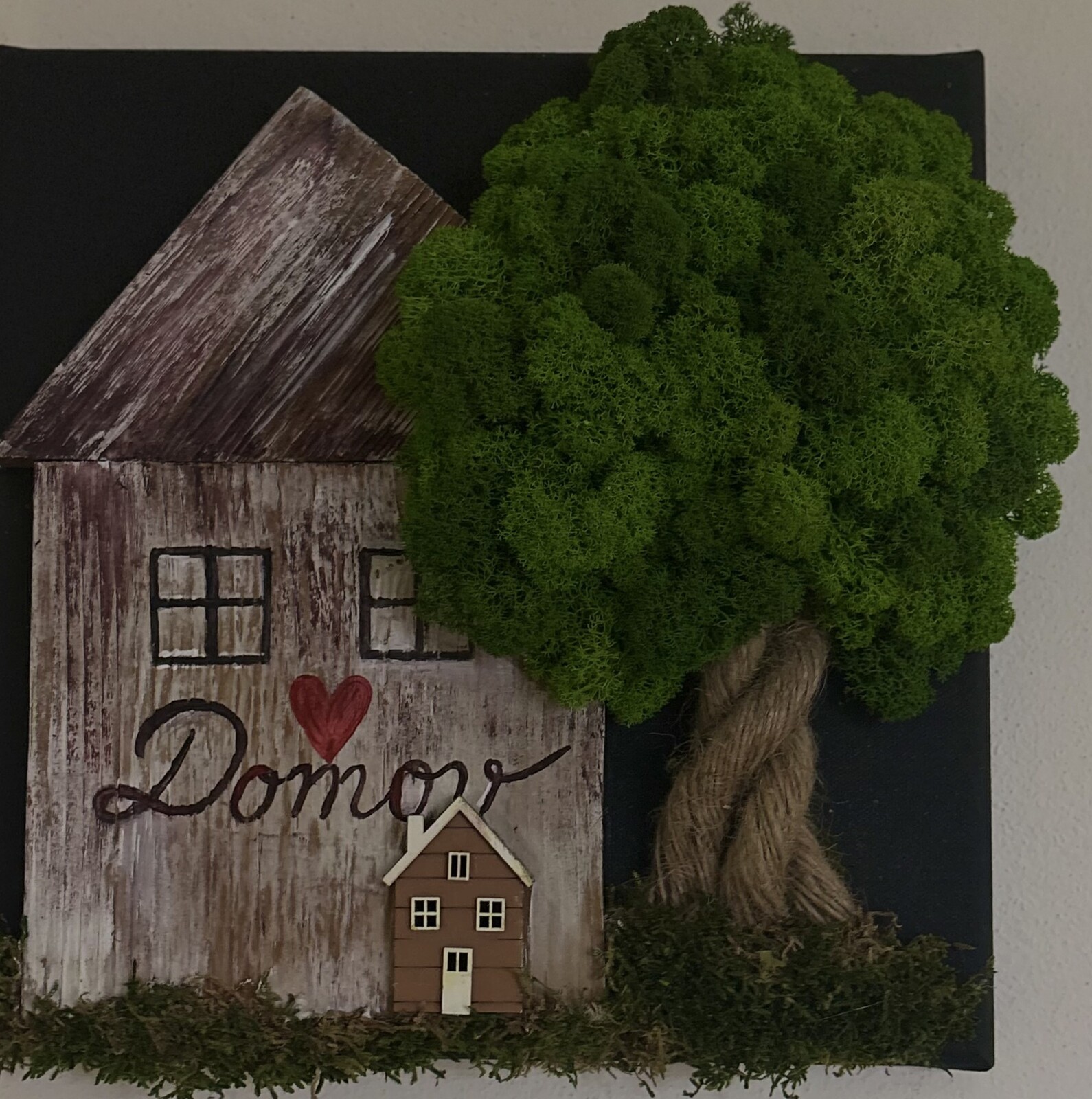 Machový obraz Domov v korunách