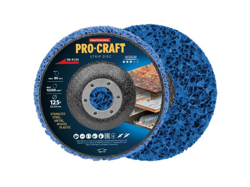 Brúsny kotúč Clean & Strip 125mm PROCRAFT SD-S125