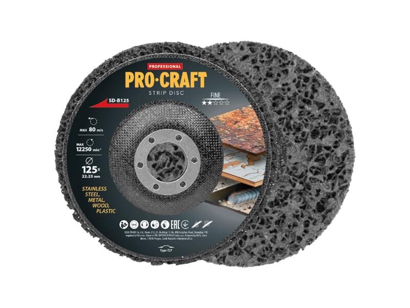 Brúsny kotúč Clean & Strip 125mm PROCRAFT SD-B125