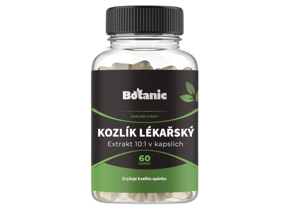 BOTANIC Kozlík lekársky - extrakt 10:1, 60 kapsúl