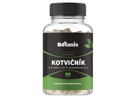 BOTANIC Kotvičník (Tribulus) - extrakt 40% protodioscínu 90 kapsúl