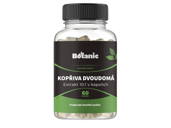 BOTANIC Žihľava dvojdomá - extrakt 10:1, 60 kapsúl
