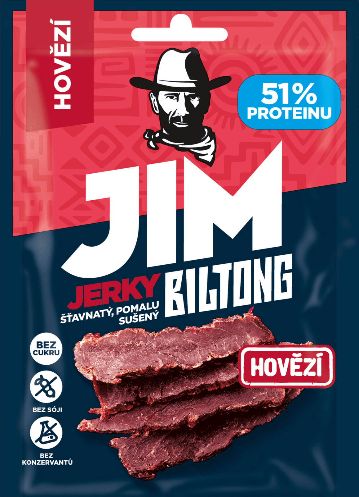 JIM JERKY Biltong Sušené hovädzie mäso 20 g