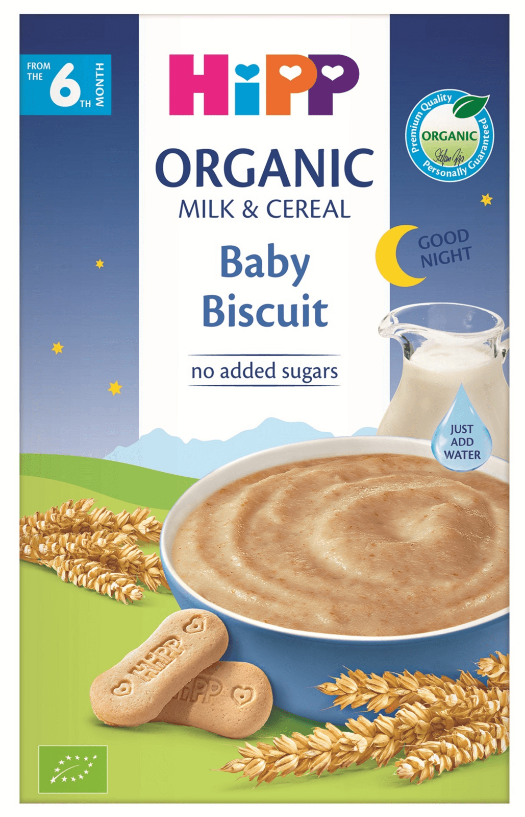 HIPP Mliečna kaša na noc BIO s detskými keksmi 250 g