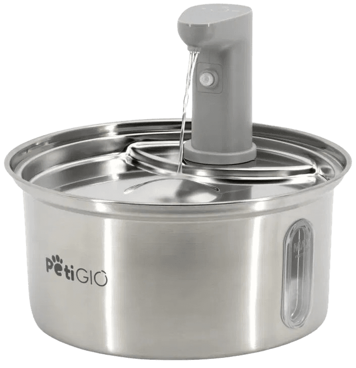 PETIGIO Peti-to-Eat automatická fontána pre domácich maznáčikov nerez