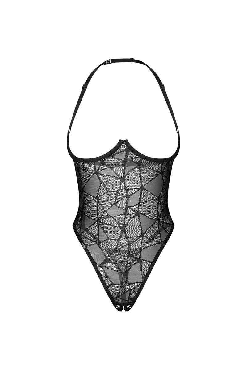 Čierne open-bra body Olianna