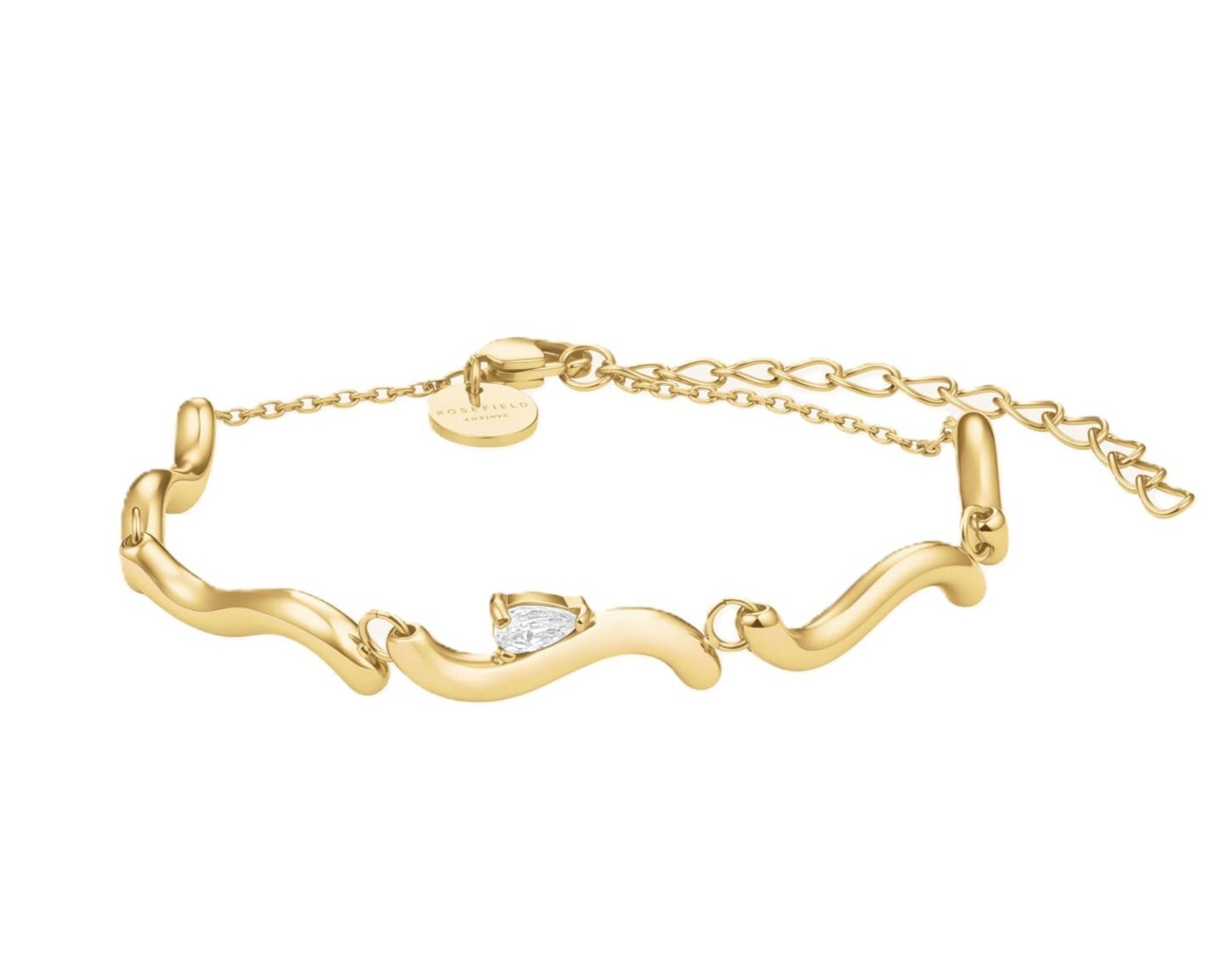 Rosefield Originálny náramok s kryštálmi Wave JBDWG-J1305