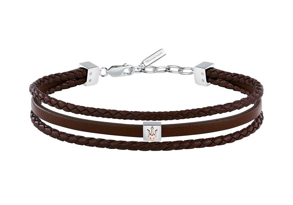 Maserati Trojitý kožený náramok Leather JM525AVE33