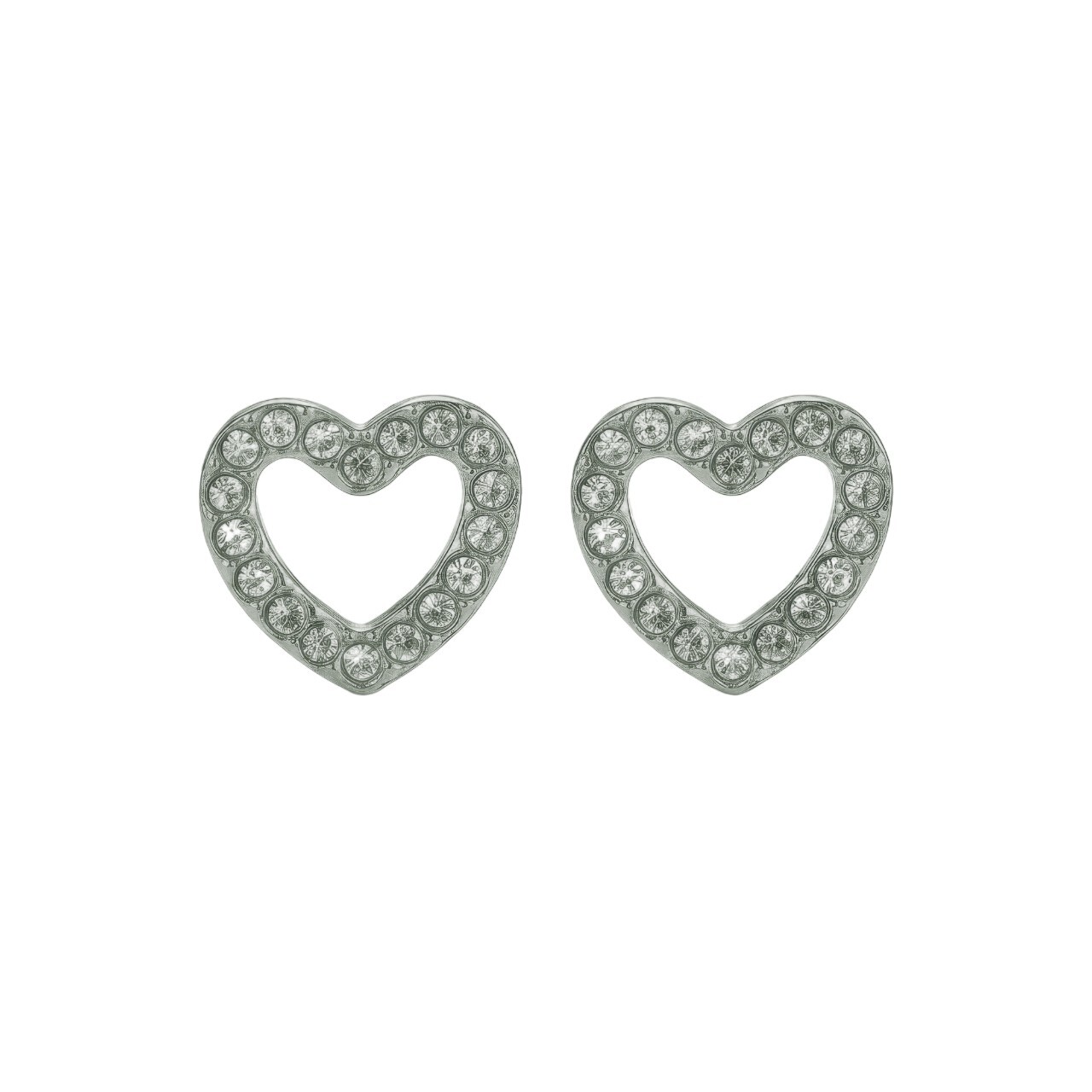 Emily Westwood Oceľové náušnice Srdiečka Eloura EWE260597S