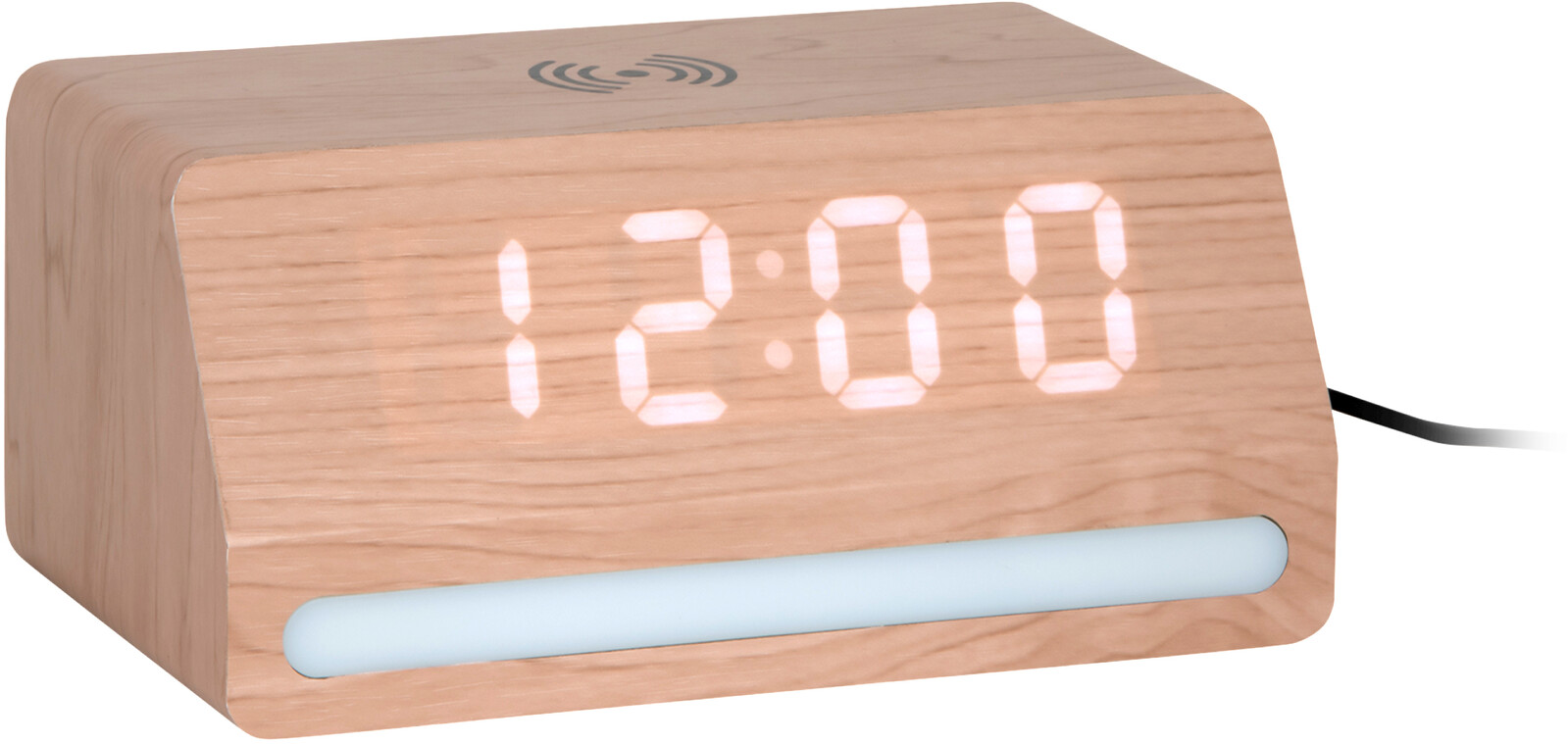 Karlsson LED hodiny-budík 6078BK Karlsson s nabíjačkou 6078WD