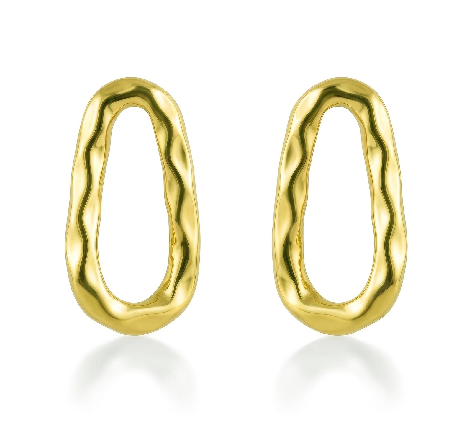 Victoria Walls Moderné pozlátené náušnice Lurelia Gold VWE260774G