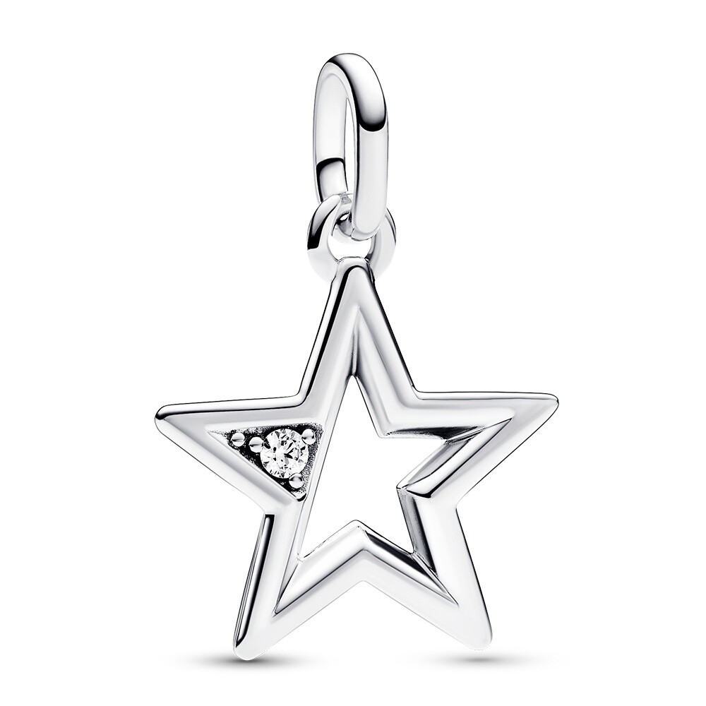 Pandora Strieborný prívesok Hviezda so zirkónom ME 793032C01
