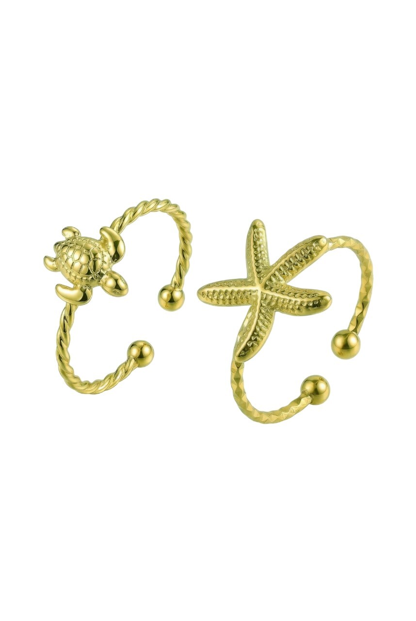 Victoria Walls Set pozlátených prsteňov VWS260859G (2x prsteň)