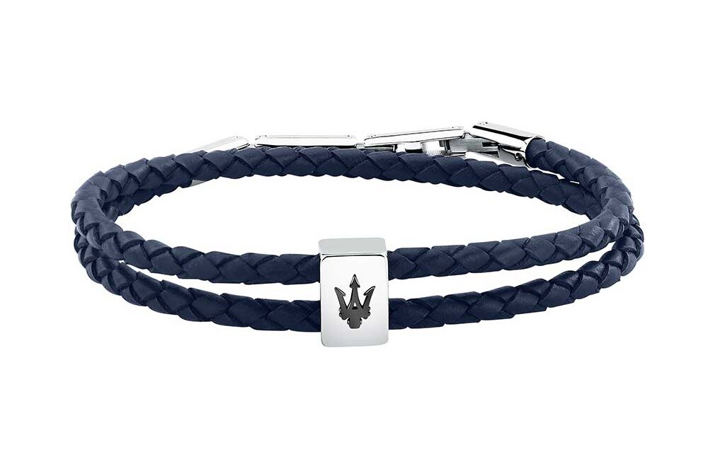 Maserati Dvojitý kožený náramok Leather JM226AVE46