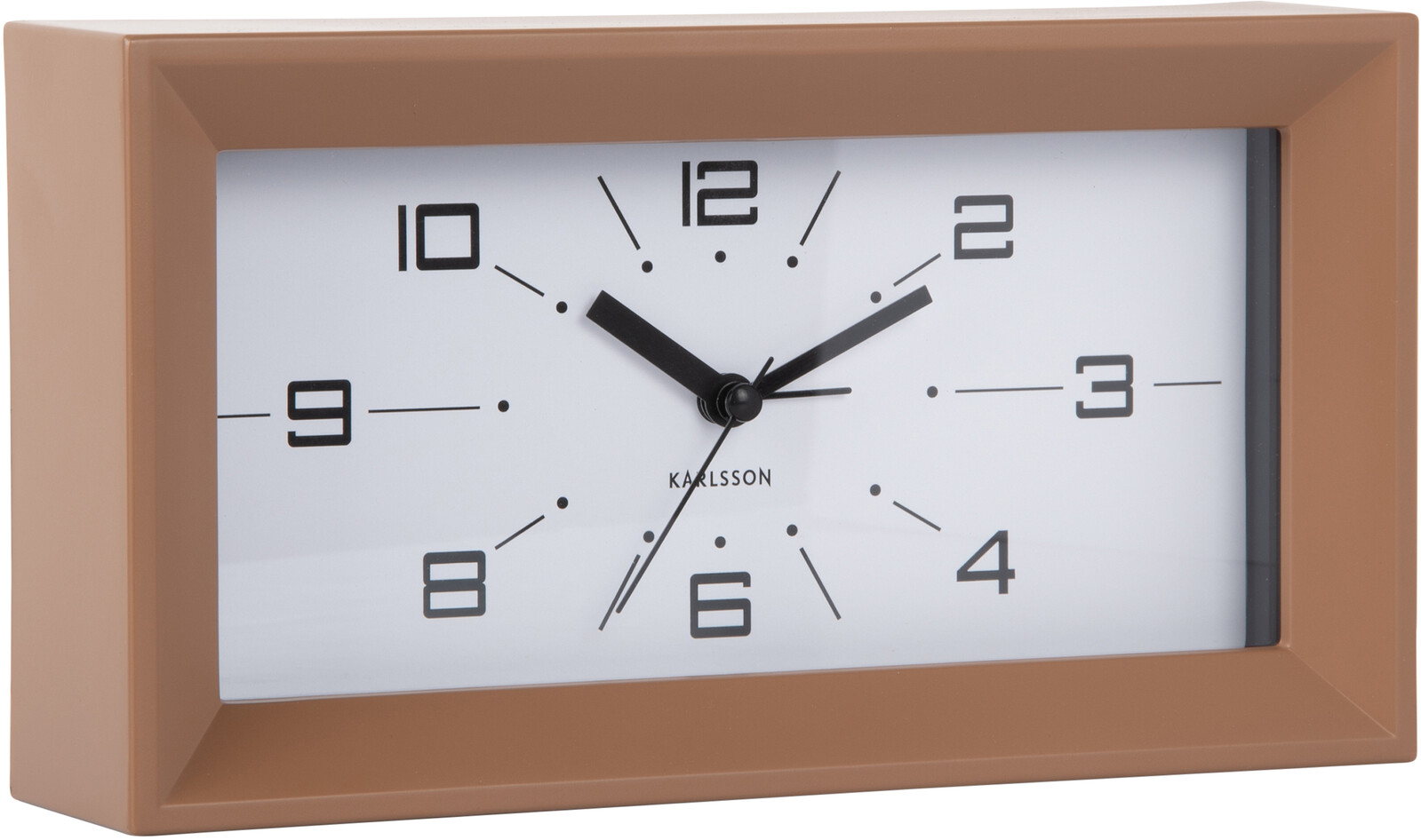 Karlsson Designové stolní hodiny s budíkem 6066BR
