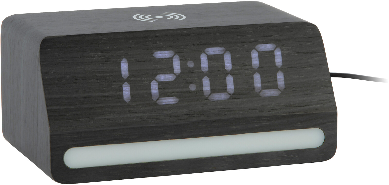 Karlsson LED hodiny-budík 6078BK Karlsson s nabíjačkou 6078BK