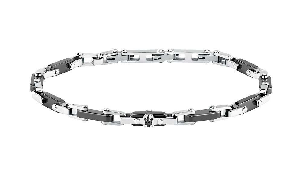 Maserati Fashion oceľový náramok pre mužov Ceramic JM226ATZ75