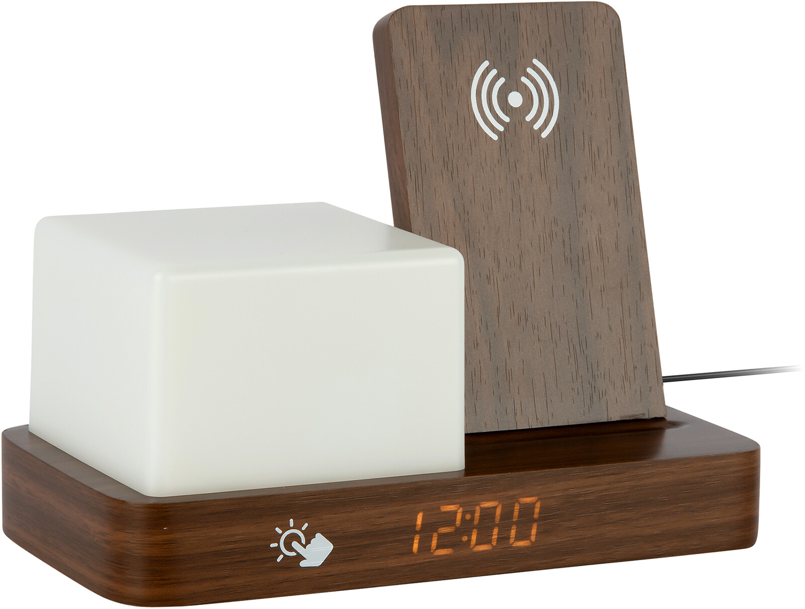 Karlsson Digitálne stolné hodiny s lampou a nabíjačkou 6079DW