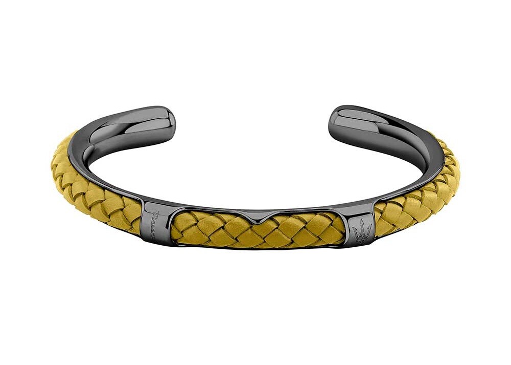 Maserati Pánsky otvorený náramok Leather JM226AVE39