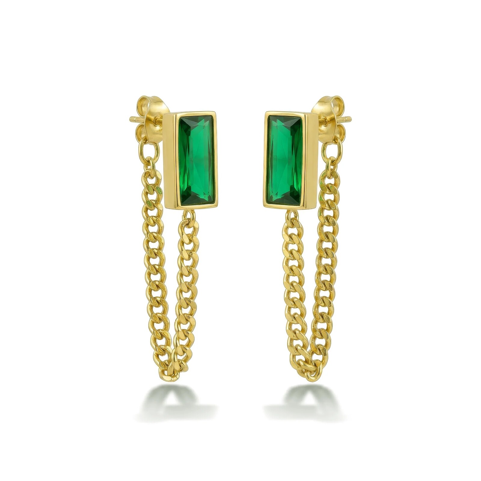 Marc Malone Pozlátené retiazkové náušnice Amelisse MCE260836G