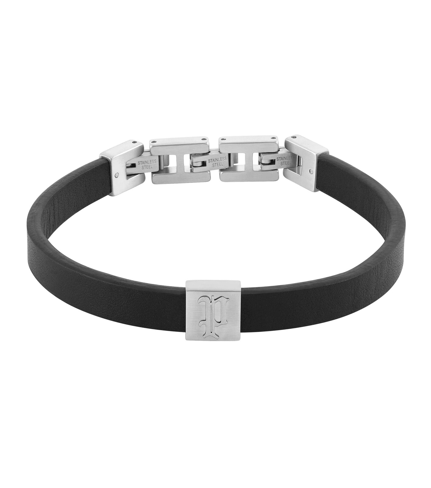 Police Elegantný pánsky kožený náramok Interstellar PEAGB0077904