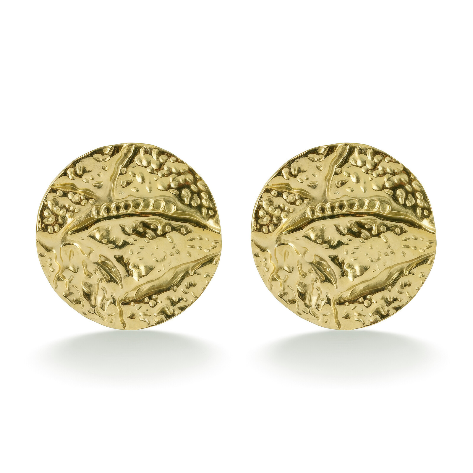 Marc Malone Výrazné pozlátené náušnice Liana MCE260581G