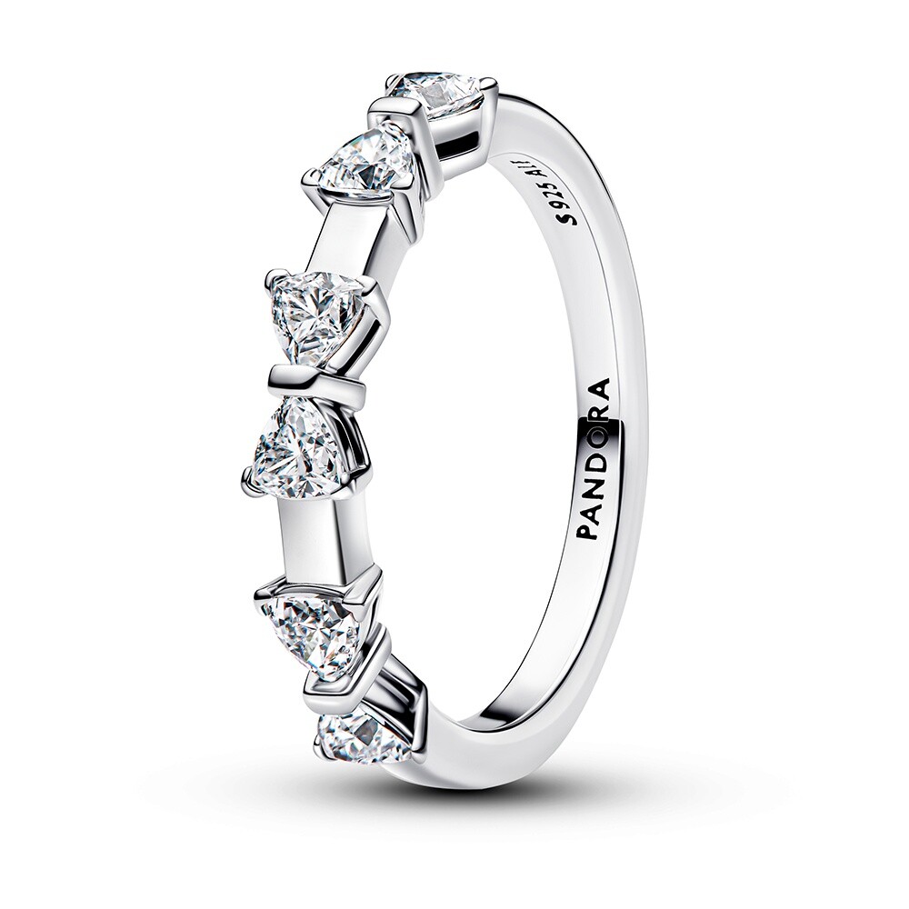 Pandora Strieborný prsteň s mašličkami Timeless 194233C01 50 mm