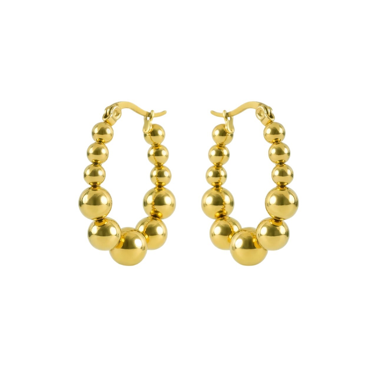 Marc Malone Pozlátené náušnice Gwyneira Gold Earrings MCE260601G