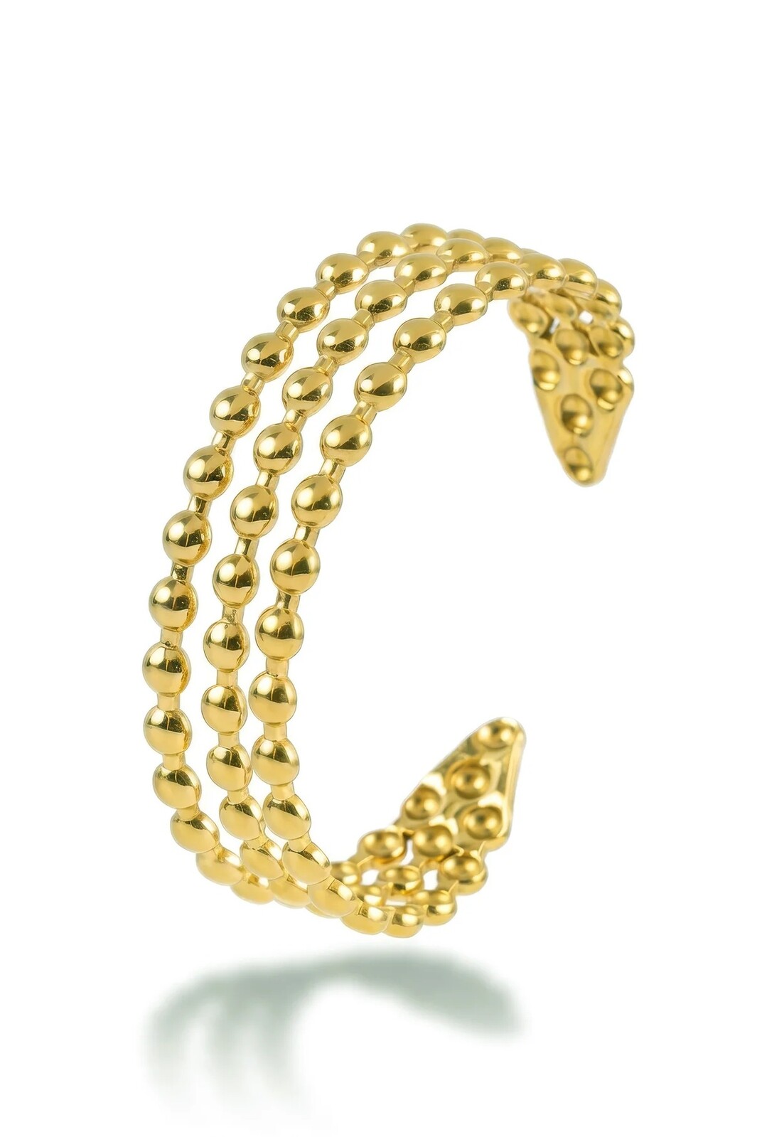 Marc Malone Trojitý pevný náramok z ocele Monela MCB260768G