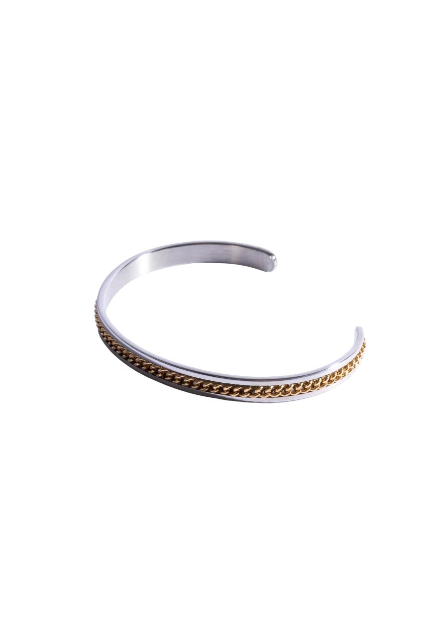 Marc Malone Pánsky otvorený náramok z ocele MCGB6121