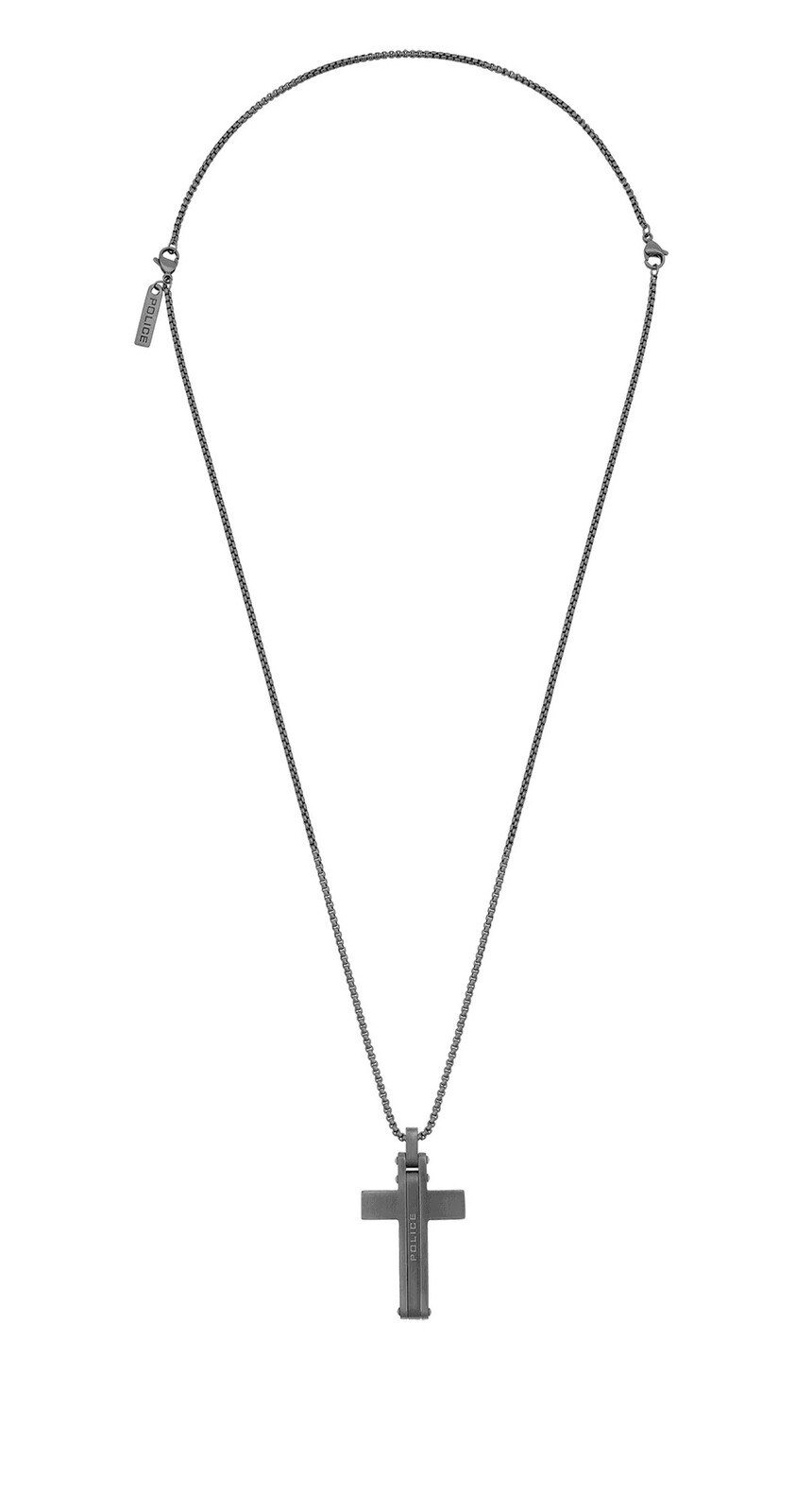 Police Pánsky oceľový náhrdelník s krížom Linkline PEAGN0081903