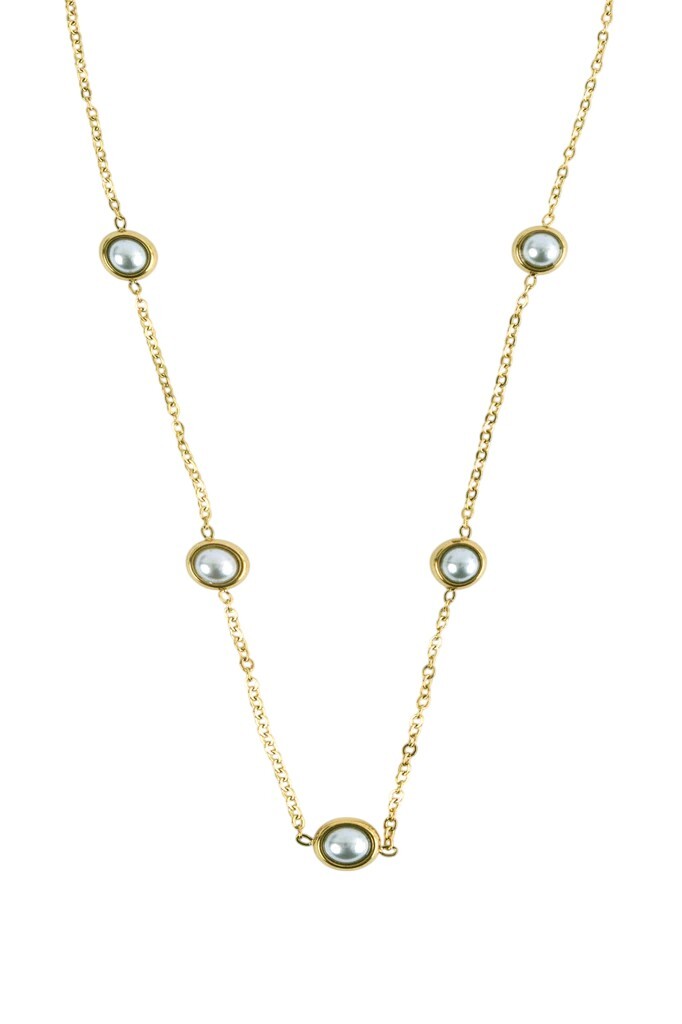 Emily Westwood Pozlátený náhrdelník s perlami Orelia EWN260826G