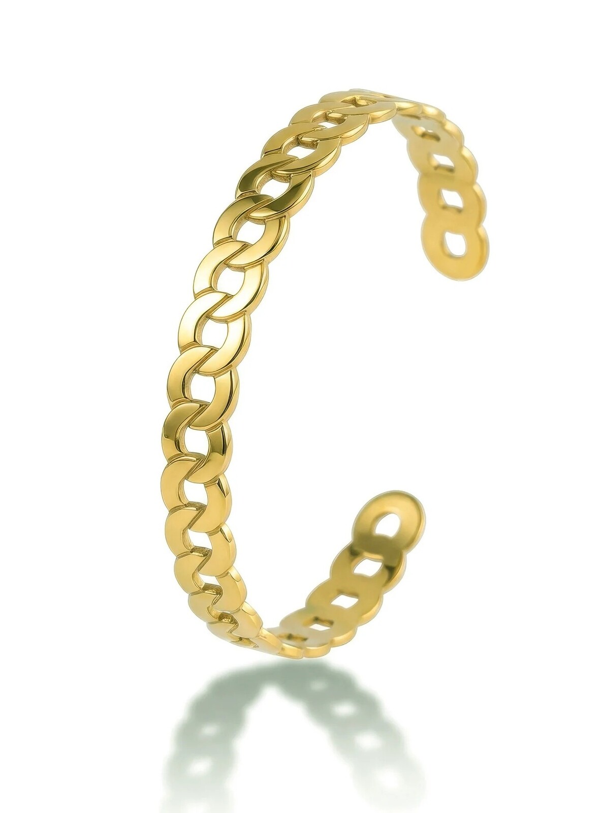 Victoria Walls Pevný pozlátený náramok Zarelle Gold VWB260664G