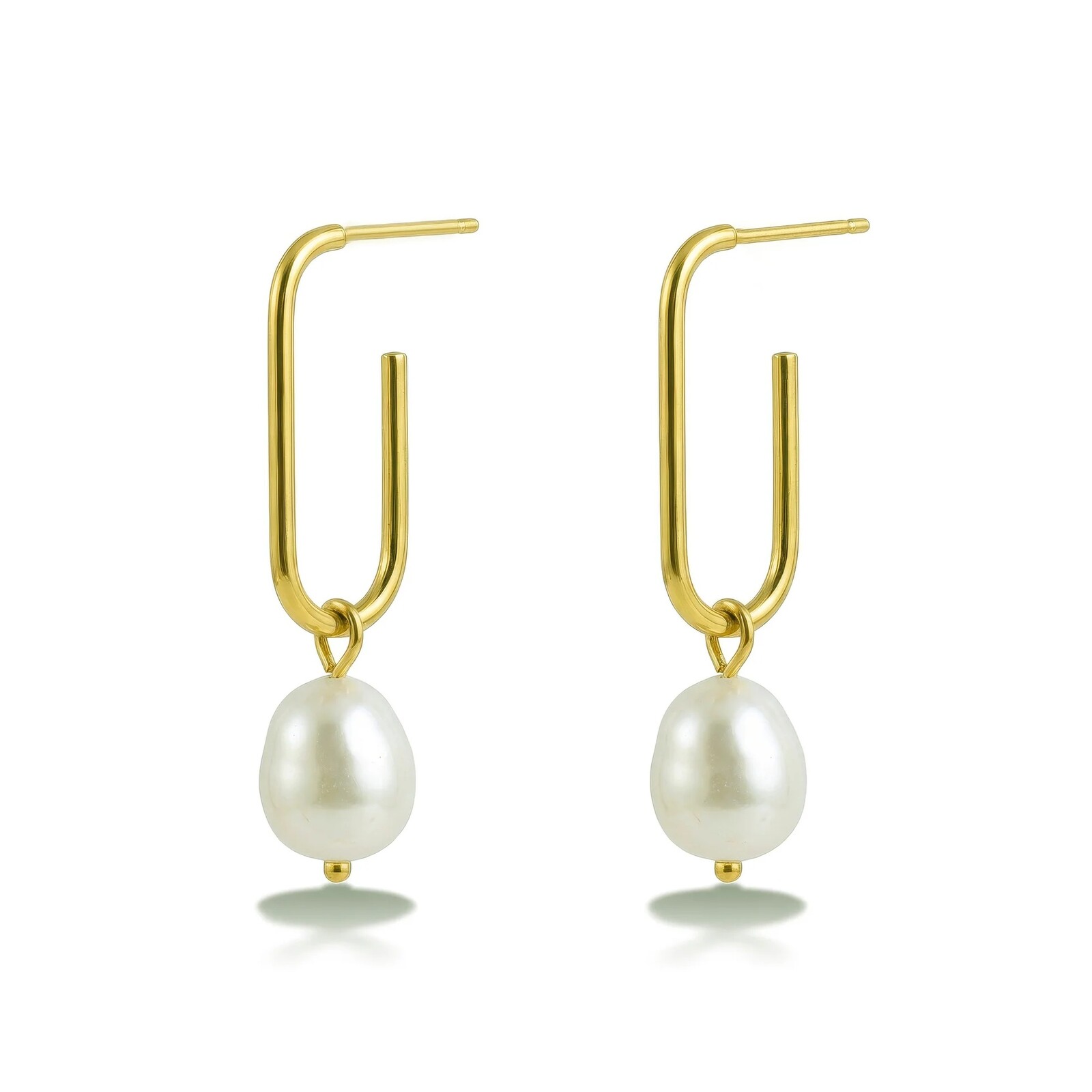 Victoria Walls Pozlátené náušnice 2v1 s perlou Sylmara Gold VWE260814G