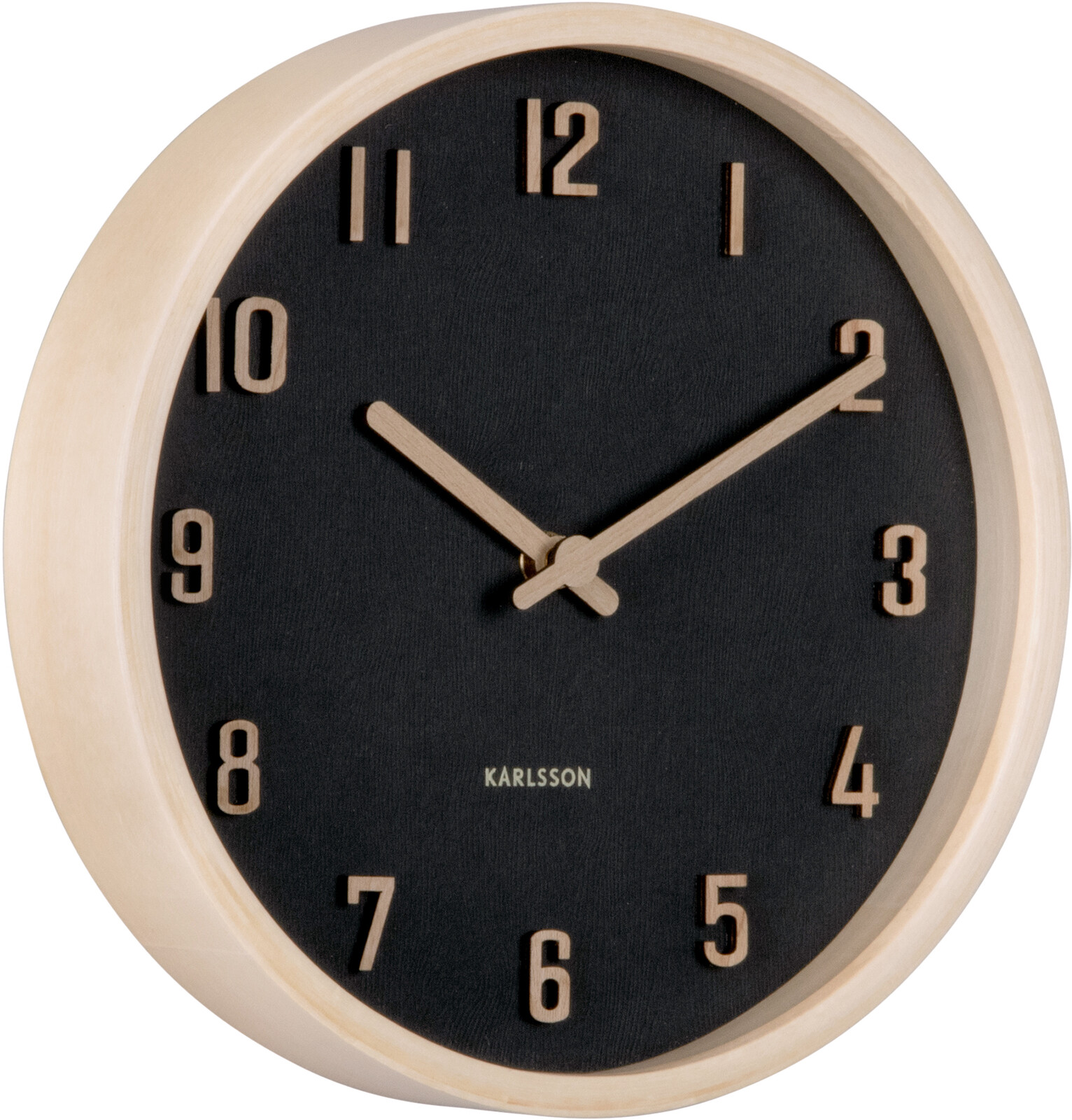 Karlsson Dizajnové nástenné hodiny 6116BK