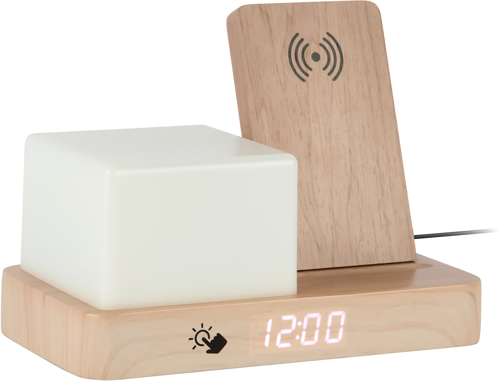 Karlsson Digitálne stolné hodiny s lampou a nabíjačkou 6079WD