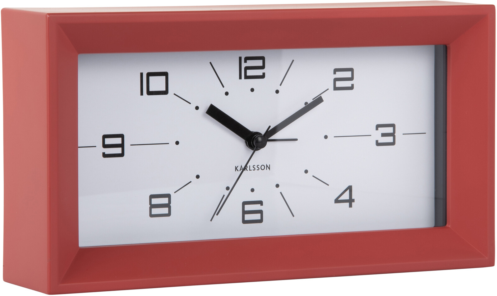Karlsson Designové stolní hodiny s budíkem 6066RD