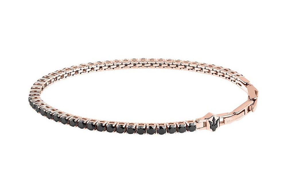 Maserati Pozlátený tenisový náramok pre mužov Tennis JM425AVC07