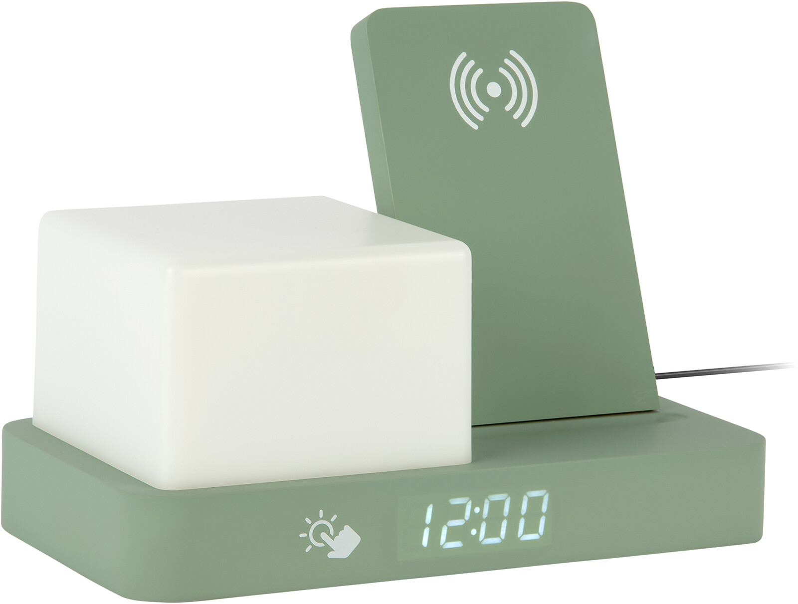 Karlsson Digitálne stolné hodiny s lampou a nabíjačkou 6079GR