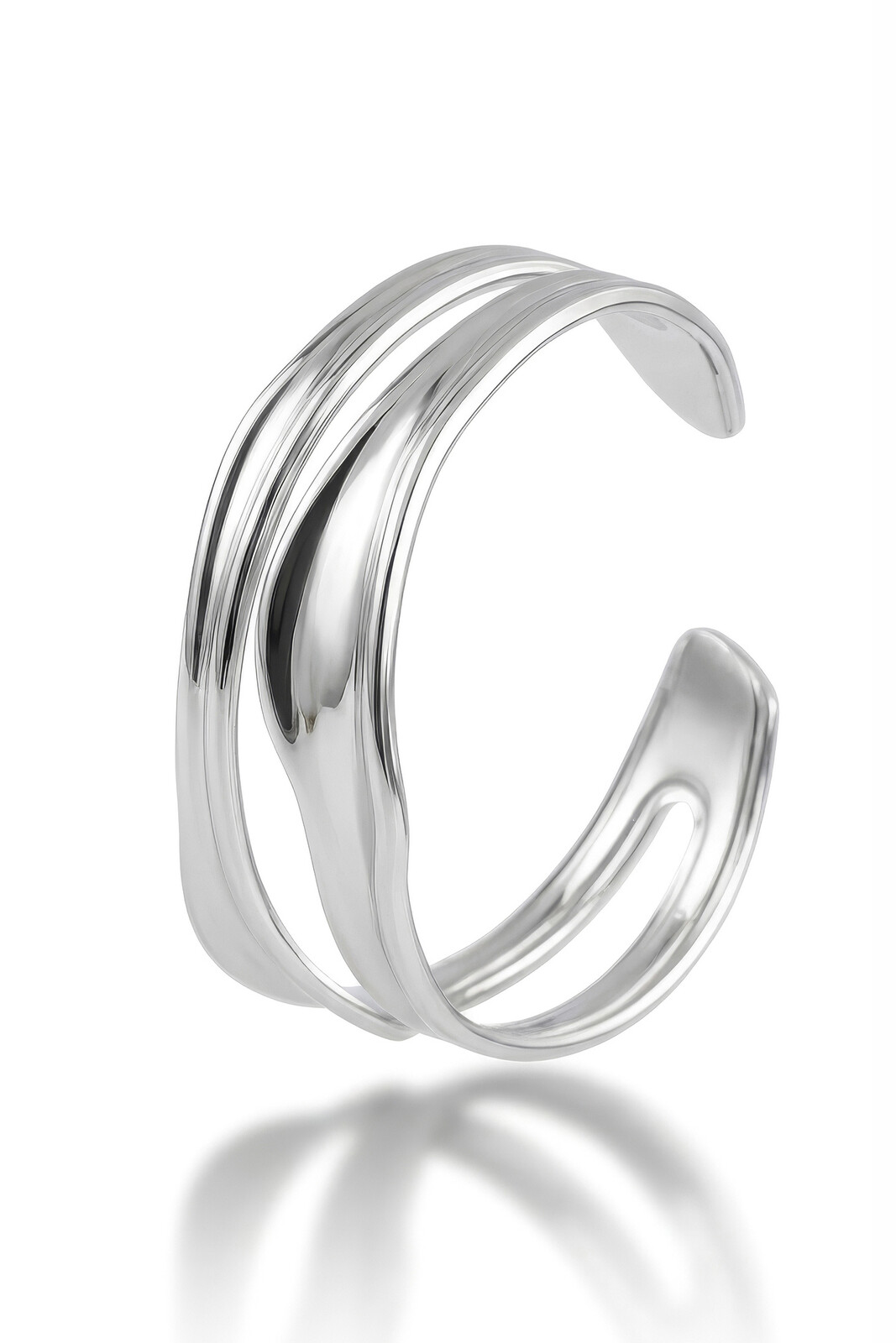 Marc Malone Elegantný oceľový pevný náramok Talina MCB260613S