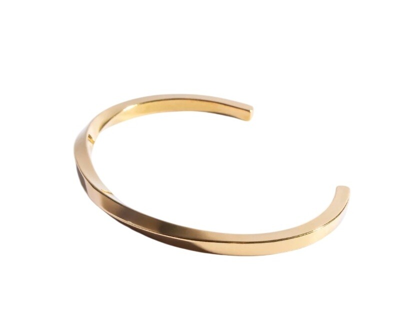 Marc Malone Pozlátený otvorený náramok pre mužov Jack MCGB5117G