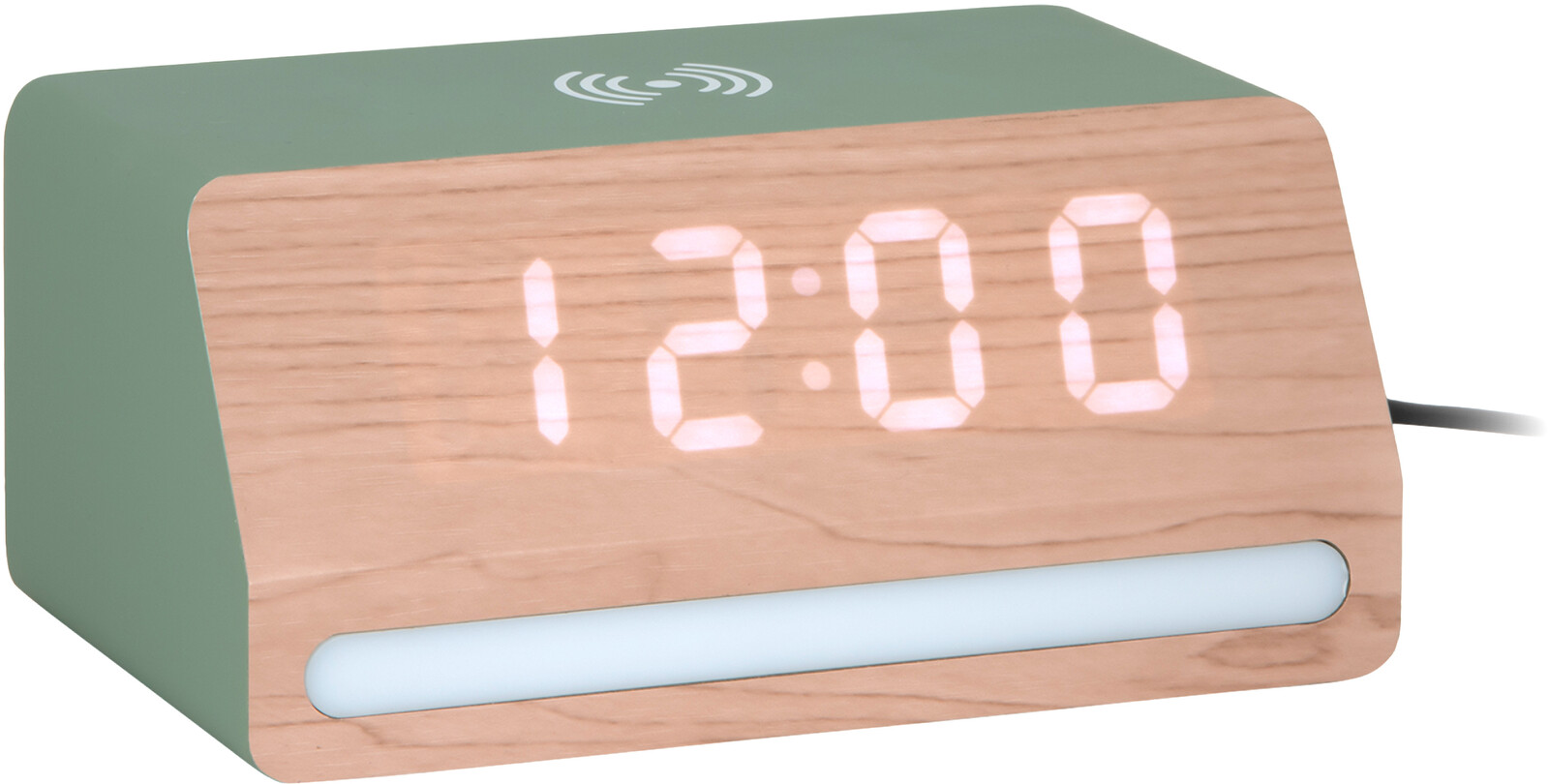 Karlsson LED hodiny-budík 6078BK Karlsson s nabíjačkou 6078GR