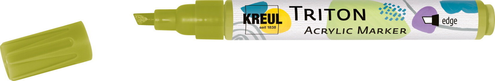 KREUL TRITON edge, 1 – 4 mm, olivovo zelený