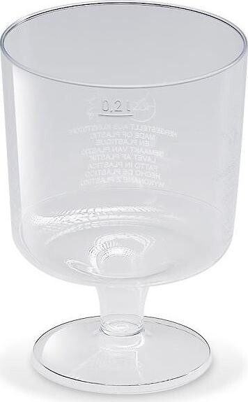 Wimex téglik kryštál na stopke 0,2 l, priemer 72 mm – 10 ks