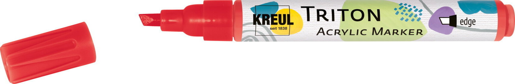 KREUL TRITON edge, 1 – 4 mm, čerešňovo červený